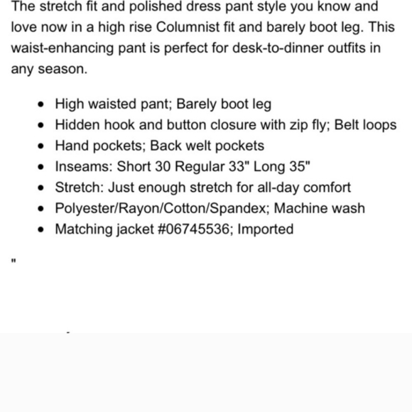 Express Columnist Barely Boot Gray Pants Office Work 4S - Picture 10 of 13